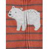 imageSimple Joys by Carters Baby Boys 2Pack Fleece Footed Sleep and PlayRust StripeSpruce Green Forest Animals