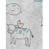 imageSimple Joys by Carters Baby Boys 2Way Zip Thermal Footed Sleep and Play Pack of 2Grey CowYellow Hippo