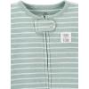 imageSimple Joys by Carters Baby Girls 2Way Zip Thermal Footed Sleep and Play Pack of 2Mint Green StripeWhite Avocados