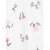 imageSimple Joys by Carters Baby Girls 2Way Zip Thermal Footed Sleep and Play Pack of 2Pink ElephantWhite Floral