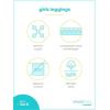 imageSimple Joys by Carters Girls 3Pack LeggingsNavyPinkDenim Infant