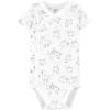 imageSimple Joys by Carters unisexbaby 5pack Side Snap Shortsleeve BodysuitGreenGrey Forest AnimalsLight Grey HeatherMint Green StripeWhite Llama