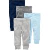 imageSimple Joys by Carters Unisex Babies Pant Pack of 4BlueGreyWhite