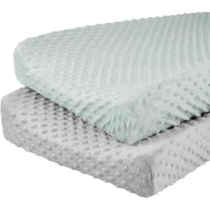 imageSimple Joys by Carters Baby 2Pack Cotton Changing Pad CoversGreySage Green