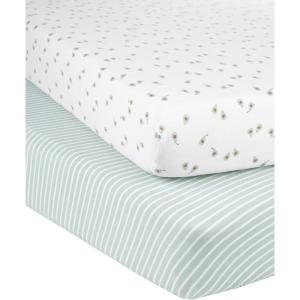 imageSimple Joys by Carters Baby 2Pack Cotton Crib SheetsStripeAvocados