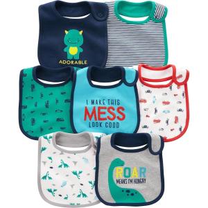 imageSimple Joys by Carters Baby 7Pack Teething BibsBlue
