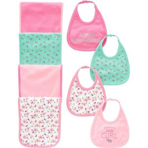 imageSimple Joys by Carters Baby 8pack Burp Cloth and Bib Set