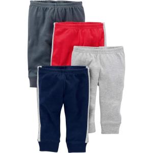 imageSimple Joys by Carters Unisex Babies Pant Pack of 4Dark BlueDark GreyGrey HeatherRed