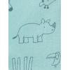 imageSimple Joys by Carters Baby 3Pack Snapup RompersAqua Blue Forest AnimalsGrey Mini StripeWhite
