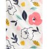imageSimple Joys by Carters Baby Girls 4Piece Jacket Pant and Bodysuit SetCoral PinkEcru FloralNavy DotsStripe