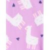 imageSimple Joys by Carters Baby Girls Fleece Footed Sleep and Play Pack of 2Purple LlamaWhite Floral