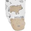 imageSimple Joys by Carters Baby Neutral 2Pack Cotton Footed Sleep and PlayAqua Blue Forest AnimalsWhite Bear