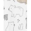 imageSimple Joys by Carters Baby Neutral 2Pack Cotton Footed Sleep and PlayAqua Blue Forest AnimalsWhite Bear