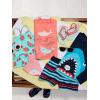 imageSimple Joys by Carters Girls 3Piece Assorted Rashguard SetsOrange Sea LifeRed FruitStripe