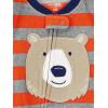 imageSimple Joys by Carters Toddlers and Baby Boys LooseFit Flame Resistant Fleece Footed Pajamas Pack of 3Blue FoxGrey CrocodileOrange Bear