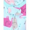 imageSimple Joys by Carters Toddlers and Baby Girls LooseFit Flame Resistant Fleece Footed Pajamas Pack of 3Blue ElephantNavy MonsterPink Dots