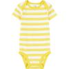imageSimple Joys by Carters Unisex Babies ShortSleeve BodysuitGreyYellow