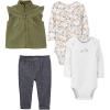 Grey/Indigo/Olive/White Floral