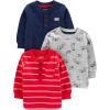 Grey Dogs/Navy/Red Double Stripe