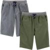 imageSimple Joys by Carters Boys Shorts Pack of 2GreenGrey