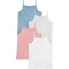 imageSimple Joys by Carters Girls and Toddlers Tank Tops Pack of 4BlueGreyPinkWhite Floral