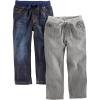 imageSimple Joys by Carters Toddler Boys PullOn Denim Pant Pack of 2GreyDenim