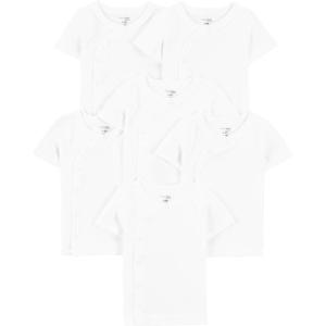 imageSimple Joys by Carters Baby Boys 6Pack Sidesnap ShortSleeve ShirtWhite