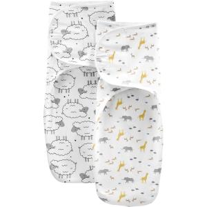 imageSimple Joys by Carters Unisex Babies Cotton Swaddle Blankets MultipacksWhiteAnimal