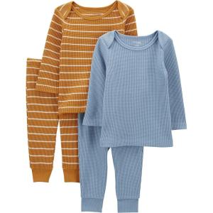 imageSimple Joys by Carters unisexbaby 4piece Textured SetGoldBlue