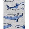 imageSimple Joys by Carters Babies Toddlers and Boys Knit Shorts Pack of 3GreyLight Grey Heather SharksNavy Stripe
