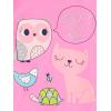 imageSimple Joys by Carters Babies Toddlers and Girls 6Piece SnugFit Cotton Pajama Set Pack of 3Blue BunnyPink DotsWhite Forest Animals