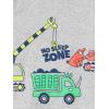 imageSimple Joys by Carters Boys 6Piece Snug Fit Cotton Pajama SetGreen StripeGrey TrucksNavy ElephantOrange Stripe