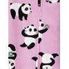 imageSimple Joys by Carters Girls 2Pack Loosefit Fleece Footed PajamasLilac PandaWhite Rainbow