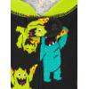 imageSimple Joys by Carters Kids 3Pack Snug Fit Footless Cotton PajamasBlack MonsterBlue DinosaurGrey Stripe
