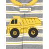 imageSimple Joys by Carters Kids 3Pack Snug Fit Footless Cotton PajamasBlack MonsterBlue DinosaurGrey Stripe