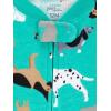 imageSimple Joys by Carters Kids 3Pack Snug Fit Footless Cotton PajamasNavy SpaceRust StripeTurquoise Green Dogs