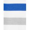 imageSimple Joys by Carters babyboys 3pack JumpsuitsGrey Heather Rugby StripeNavy Text PrintWhite Stripe