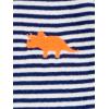 imageSimple Joys by Carters babyboys 3pack JumpsuitsGrey Heather Rugby StripeNavy Text PrintWhite Stripe