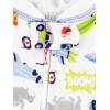 imageSimple Joys by Carters babyboys 3pack Snug Fit Footed Cotton PajamasRed FiretruckWhite SharksMonster