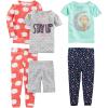 Coral Orange Sheep/Green Monkey/Grey Dots/Navy Stars