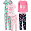 Green Strawberries/Pink Flamingo/Rose Llama Print/Navy