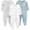 imageSimple Joys by Carters Baby 3Pack Neutral Sleep and PlayBearLlamaRainbow