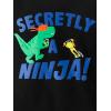 imageSimple Joys by Carters boys 4piece Pajama Set Cotton Top ampamp Fleece BottomAqua Blue TrucksBlack DinosuarCobalt BlueGrey Construction