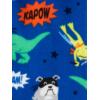 imageSimple Joys by Carters boys 4piece Pajama Set Cotton Top ampamp Fleece BottomAqua Blue TrucksBlack DinosuarCobalt BlueGrey Construction