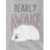 imageSimple Joys by Carters boys 4piece Pajama Set Cotton Top ampamp Fleece BottomBlack ReindeerDark Grey Forest AnimalsGrey Polar BearBuffalo Plaid
