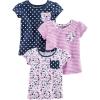 imageSimple Joys by Carters Girls ShortSleeve Shirts and Tops Pack of 3