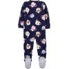 imageSimple Joys by Carters girls LooseFit Flame Resistant Fleece Footed PajamasCookie Snowflake Mugs