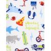 imageSimple Joys by Carters Kids 3Pack Snug Fit Footless Cotton PajamasRed FiretruckWhite MonsterSharks
