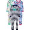 Blue Firetruck/Grey Stripe/White Dinosaur