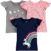 Grey Rainbow/Light Orange Mixed Print/Navy Unicorn
